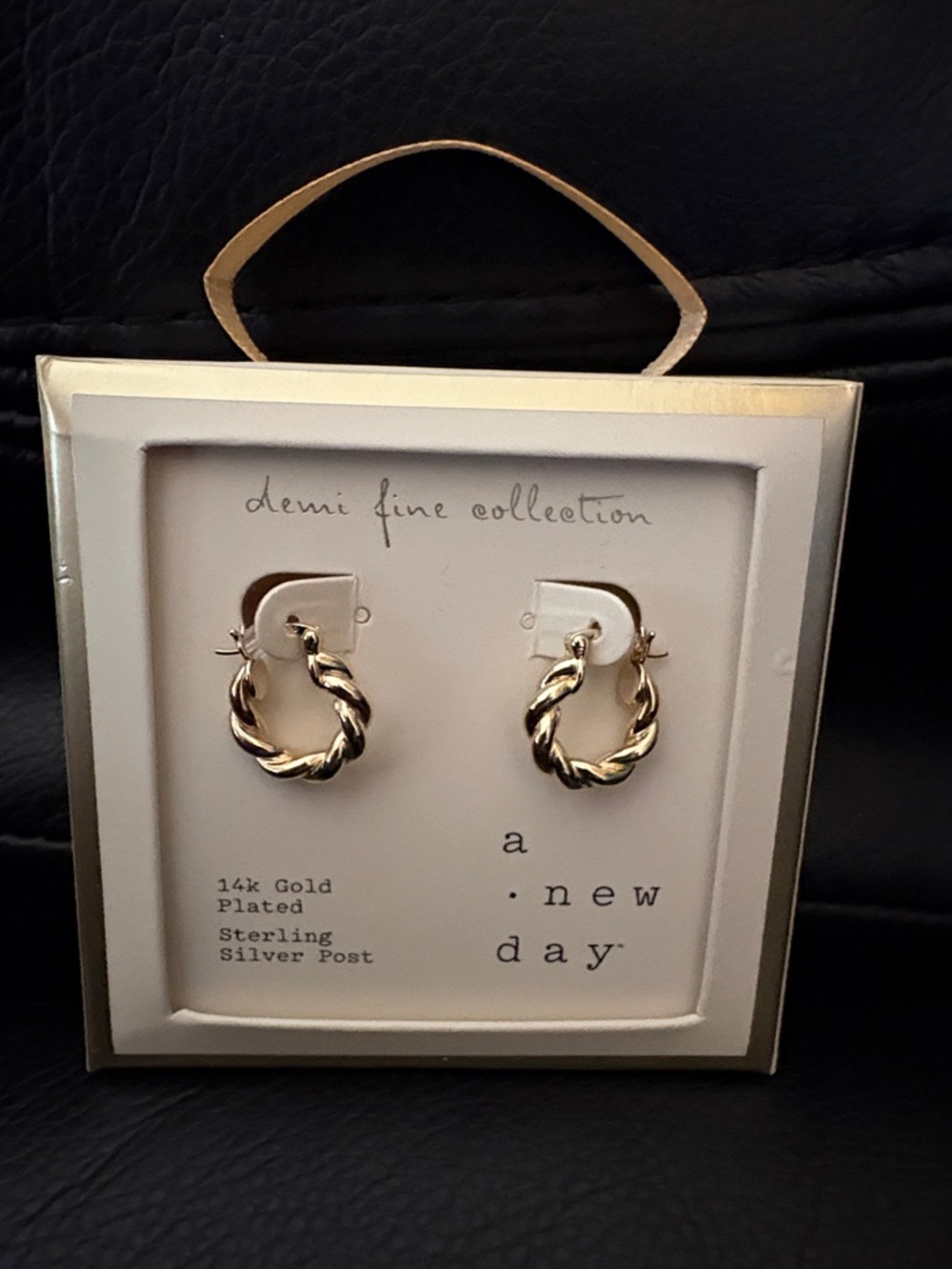 Target Demi Fine Collection Twisted Hoop Earrings - Gold